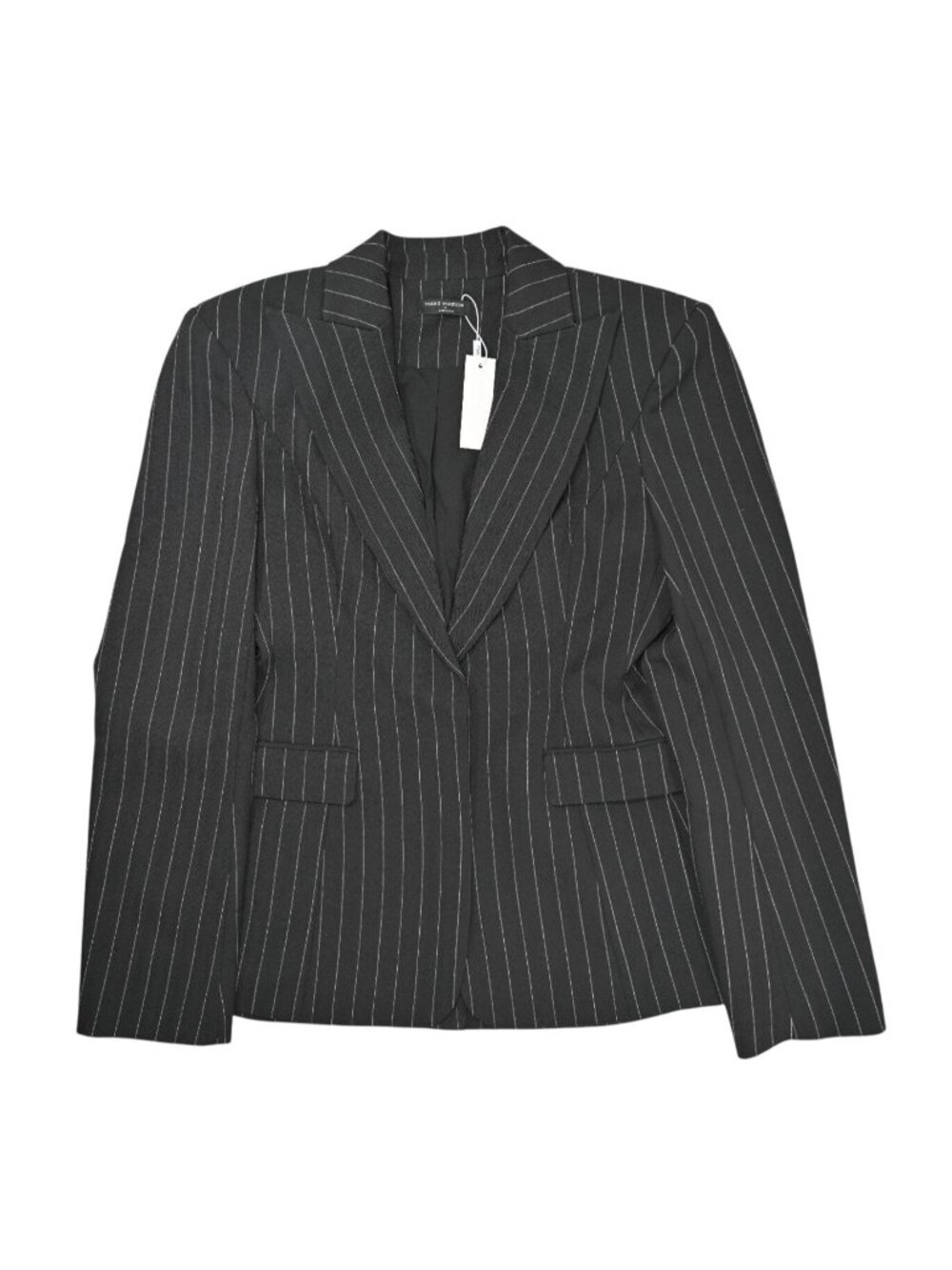 Naked Wardrobe Blazer in Black Pinstripe